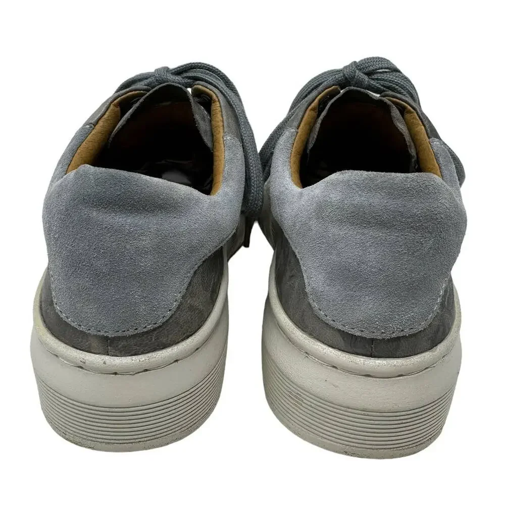 Sofft Parkyn Gray Leather Camo Print Platform Sneaker 7 Comfort‎ Shoes